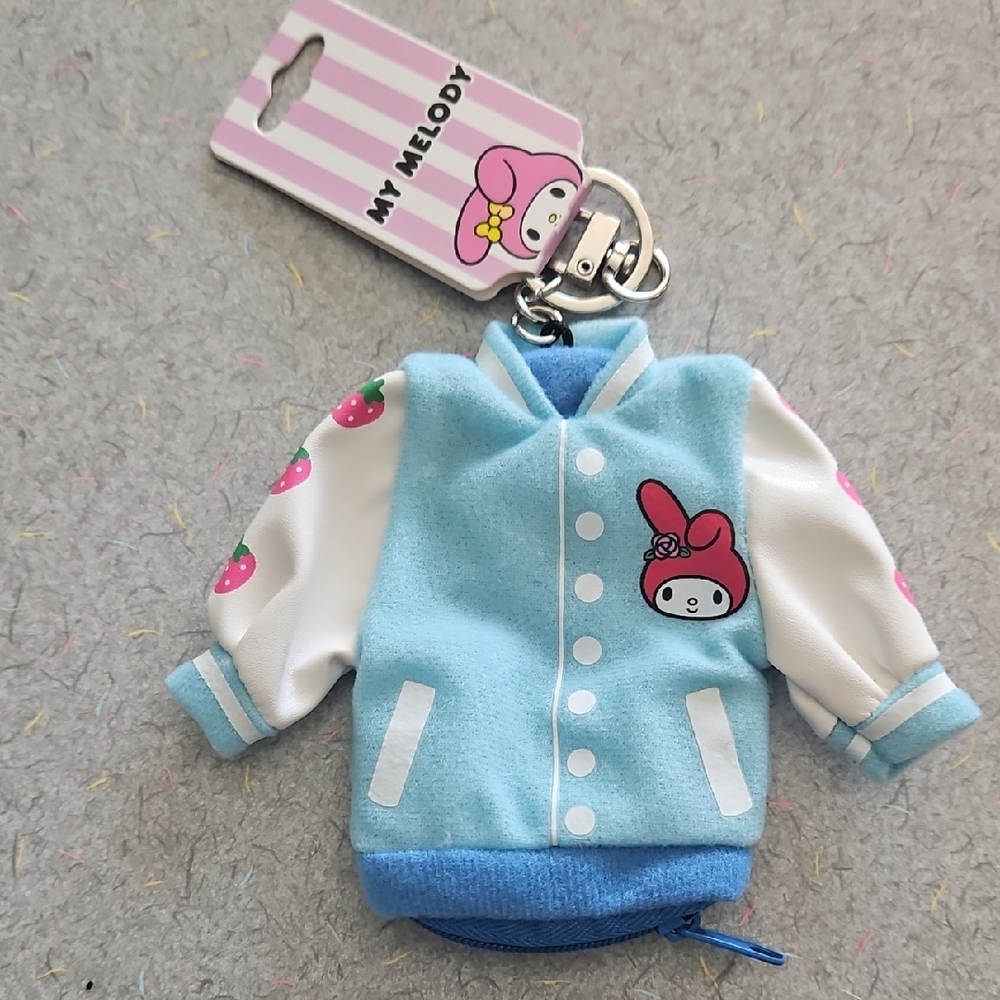 Sanrio My Melody Blue and White Jacket Keychain